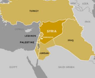 Ilustrasi - Peta Suriah (inet)