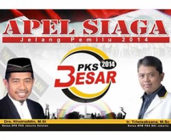 Poster Apel Siaga PKS Jakarta Selatan. (ist)