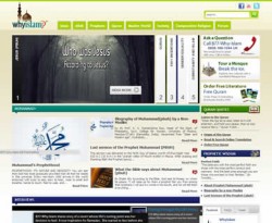Cuplikan situs WhyIslam.org, 2 Januari 2012. (dakwatuna.com/hdn)