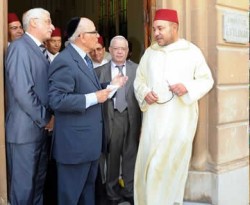 Raja Maroko Mohamed Sadis sedang mengunjungi Gereja. (Muannif Ridwan)