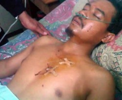 Wakil Ketua DPD PKS Tulangbawang Slamet Riyadi yang ditembak dalam aksi perampokan Rabu (2/1) dini hari di kediamannya di Kampung Bujukagung, Kecamatan Banjarmargo, Kabupaten Tulangbawang. (pks.or.id)