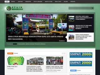 Cuplikan situs web STAIN Bengkulu. (stainbengkulu.ac.id)