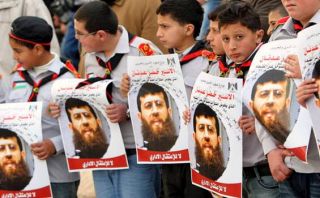 Aksi Protes menuntut pembebasan tahanan palestina