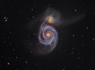 Ilustrasi - "M51: The Whirlpool Galaxy". (rsvlts.com / Martin Pugh)