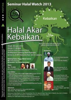 flyer seminar halal watch 2013