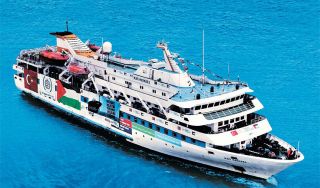 Kapal Mavi Marmara sedang membawa bantuan kemanusiaan ke Gaza, Palestina (inet)