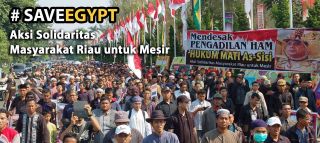 Aksi Solidaritas Masyarakat Riau untuk Mesir (16/8/13) (foto:Alvin)