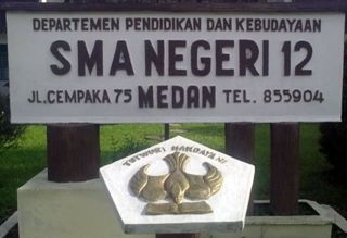 Ilustrasi – SMA Negeri 12 Medan. (twitter.com/SMANegri12Medan)