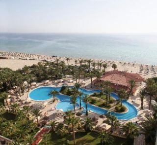 Kawasan wisata Hotel Riyadh Palms, di kota Sousse, Tunisia (inet)