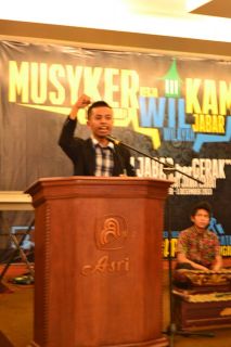 Musyawarah Kerja Wilayah KAMMI Jawa Barat di Hotel Asri Tasikmalaya, Jum'at, 28/11. (foto:Wulan)