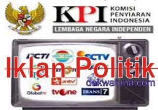 KPI melarang lembaga penyiaran menyiarkan iklan politik