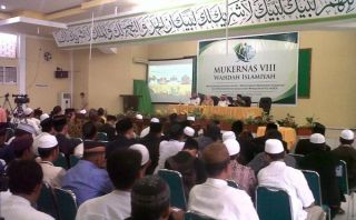 Mukernas Ke-VIII Wahdah Islamiah di Sulawesi selatan, Ahad 5/1/14 (Foto: trbunnews.com)