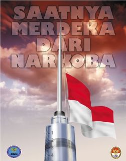 Ilustrasi - Poster BNN "Saatnya Bebas dari Narkoba". (Foto: bnn.go.id)