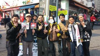 PKS Fans Club Korea gelar sosialisasi Pemilu di kota Ansan, Korea. Sabtu (22/3) - Foto: Deasy