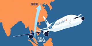 Rute penerbangan Malaysia Airlines MH370 yang hilang sejak Sabtu (8/3) - Foto: merdeka.com
