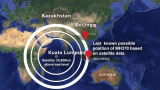 Zona pencarian pesawat Malaysia Airlines MH 370 - Foto: abcnews.go.com