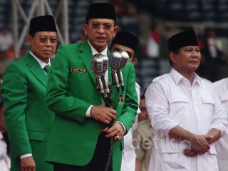 Ketua Umum PPP Suryadharma Ali hadir dalam kampanye Akbar Partai Gerinda di Gelora Bung Karno, Ahad (23/3) - Foto: detik.com