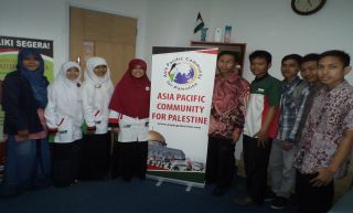 Silaturahim Sebi Solidarity for Palestine ke kantor Asia Pacific Community  (ASPAC) di MUC Building, Kamis (27/3) - Foto: Ryan Andriana