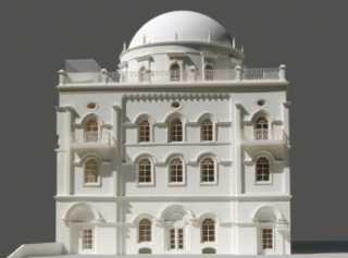 Rancangan sinagog yang akan dibangun di dekat Mesjid Al-Aqsa (paltimes)