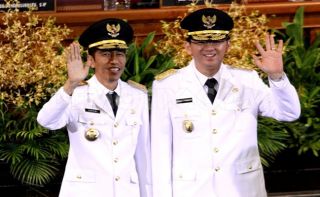 Jokowi dan Ahok saat menjadi Gubernur dan Wagub DKI Jakarta.  (terasjakarta.com)