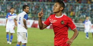 Dimas Drajat, penentu kemenangan Timnas U-19 atas Timnas U-19 UEA, Rabu (16/4) - (Foto: merdeka.com)