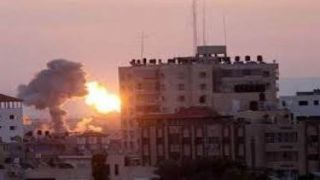 Ledakan akibat serangan udara Israel (islammemo)