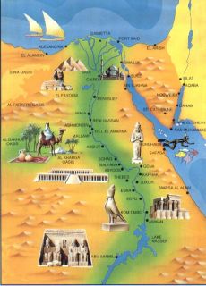 Peta Mesir (blondietravelblog)