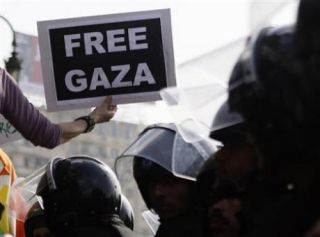 Aksi protes menentang blokade Gaza (sfbayview.com)