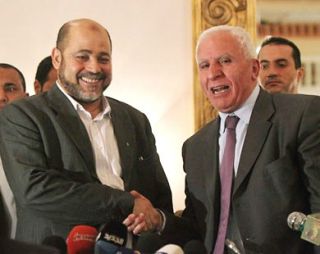 Azzam Al-Ahmad dan Musa Abu Marzuq (media24)