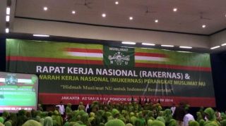 Rakernas dan Mukernas Muslimat NU di Asrama Haji Pondok Gede, Jakarta. Rabu (28/5).  (tribunnews.com)
