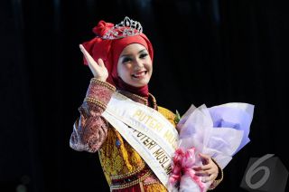 Siti Nurmelia Baskarani, Putri Muslimah Indonesia 2014.  (liputan6.com)