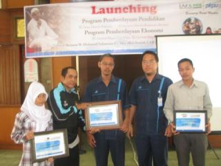 Launching Program pemberdayaan pendidikan dan ekonomi LAZ Sucofindo, Selasa (17/6/14).  (apn/pkpu)