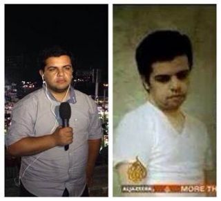 Wartawan Aljazeera, sebelum dan sesudah ditahan (islammemo.cc)