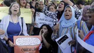 Aksi demo menentang pelecehan seksual di Mesir (alarabiya.net)