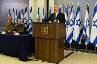 Benjamin Netanyahu dalam konferensi pers (paltimes.net)