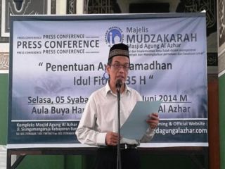 Penetapan Awal Ramadhan dan Syawal YPI Al Azhar Jakarta.  (rri.co.id)