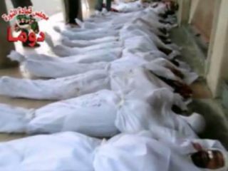 Korban pembantaian yang dilakukan rezim Asad (islammemo)