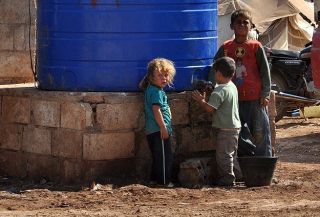 Pengungsi Suriah kesulitan mendapatkan air bersih (Anadolu)