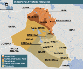 Peta Irak (juancole.com)