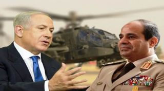 Netanyahu dan tokoh kudeta Mesir, Abdul Fatah As-Sisi (islammemo.cc)