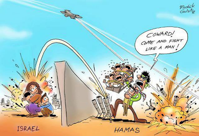 Ilustrasi - Kartun fitnah soal Hamas - Israel. (inet)