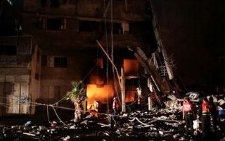 Rumah penduduk Palestina yang porak-poranda diserang rudal Israel (paltimes.net)