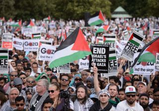 Demonstrasi di London mendukung Palestina (Today's Opinion)