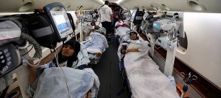 Para korban luka dalam pesawat evakuasi Turki (Anadolu)