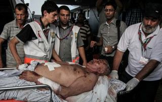 Warga Palestina yang menjadi korban serangan ke Rafah Timur (paltimes.net)