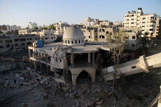 Masjid di Gaza yang dirusak oleh tentara Israel (islammemo.cc)