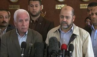 Musa Abu Marzuq dan delegasi Palestina yang lain (islammemo)