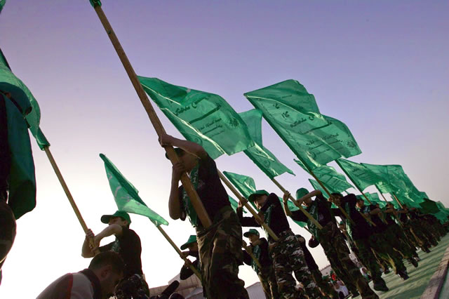 Ilustrasi - Para pendukung Hamas. (Getty Images)