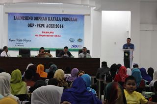 PKPU  Aceh beserta Aliansi OKI mengadakan launching program yatim binaan “Orphan Kafalah Program (OKP)” di Aula Walikota, Sabang. Kamis (4/9/14). (Dewi Agustina/pkpu)