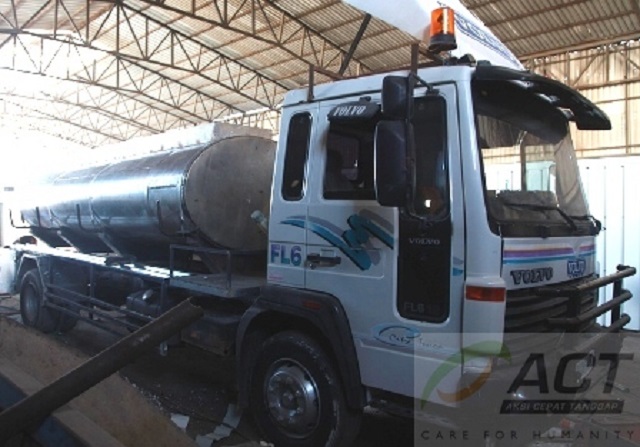 Water Truck  Baru ACT Siap Keliling Gaza Suplai Air  Bersih 